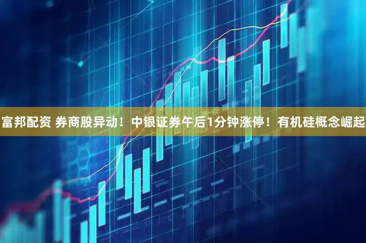 富邦配资 券商股异动！中银证券午后1分钟涨停！有机硅概念崛起