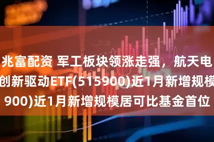 兆富配资 军工板块领涨走强，航天电子涨停，央企创新驱动ETF(515900)近1月新增规模居可比基金首位